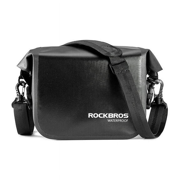 ROCKBROS Folding Handlebar Bike Bag Frame Front Tube Pocket Shoulder Waterproof