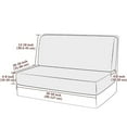thumbnail image 2 of Stretch Camper Cushions Cover Rv Dinette Couch Cover Washable Elastic Sofa Slipcover for RV Camper Bench Backrest Cushion Covers（1 Set,Black）, 2 of 6