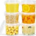 thumbnail image 5 of 12 Pcs 10oz Slime Containers with Lids and Handles,Bexikou Plastic Mini Toy Storage Case,Storage Bucket Containers,Clear Slime Storage Case for Slime DIY Art Craft, Mini Toy, Small Tools, 5 of 6