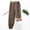 Coffee, variant on Gifts Dianli Winter Pajamas Solid Color Plush Thick Sleep Pants High Waist Elastic Thermal Fleece Lined Warm Cozy Lounge Bottoms Soft Insulated Homewear Relaxed Fit Nightwear Loungewear