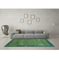 thumbnail image 3 of Ahgly Company Indoor Round Abstract Light Blue Contemporary Area Rugs, 5' Round, 3 of 4