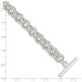 thumbnail image 5 of Sterling Silver 7.75Inch Polished Fancy Link Toggle Bracelet Made In India qh157-7.75, 5 of 5