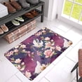 thumbnail image 3 of MKHERT Red Heads Crane Bird and Magnolia Flowers Doormat Rug Home Decor Floor Mat Bath Mat 30x18 inch, 3 of 3