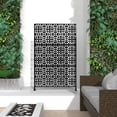 thumbnail image 4 of FENCY Outdoor Privacy Screen with Stand 76" x 47.2" x 15.7" Metal Balcony Decorative Screen, 4 of 5