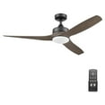 thumbnail image 1 of Honeywell Lynton 52" Ceiling Fan w/ Remote, & Reversible Blades, Matte Black, 1 of 12