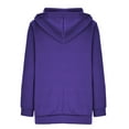 thumbnail image 6 of Womens Plus Size Hoodies Sweatshirts S-5X Long Sleeve Full Zipper Up Coats with Pockets Casual Solid Loose Warm Outerwear Jackets, 6 of 8