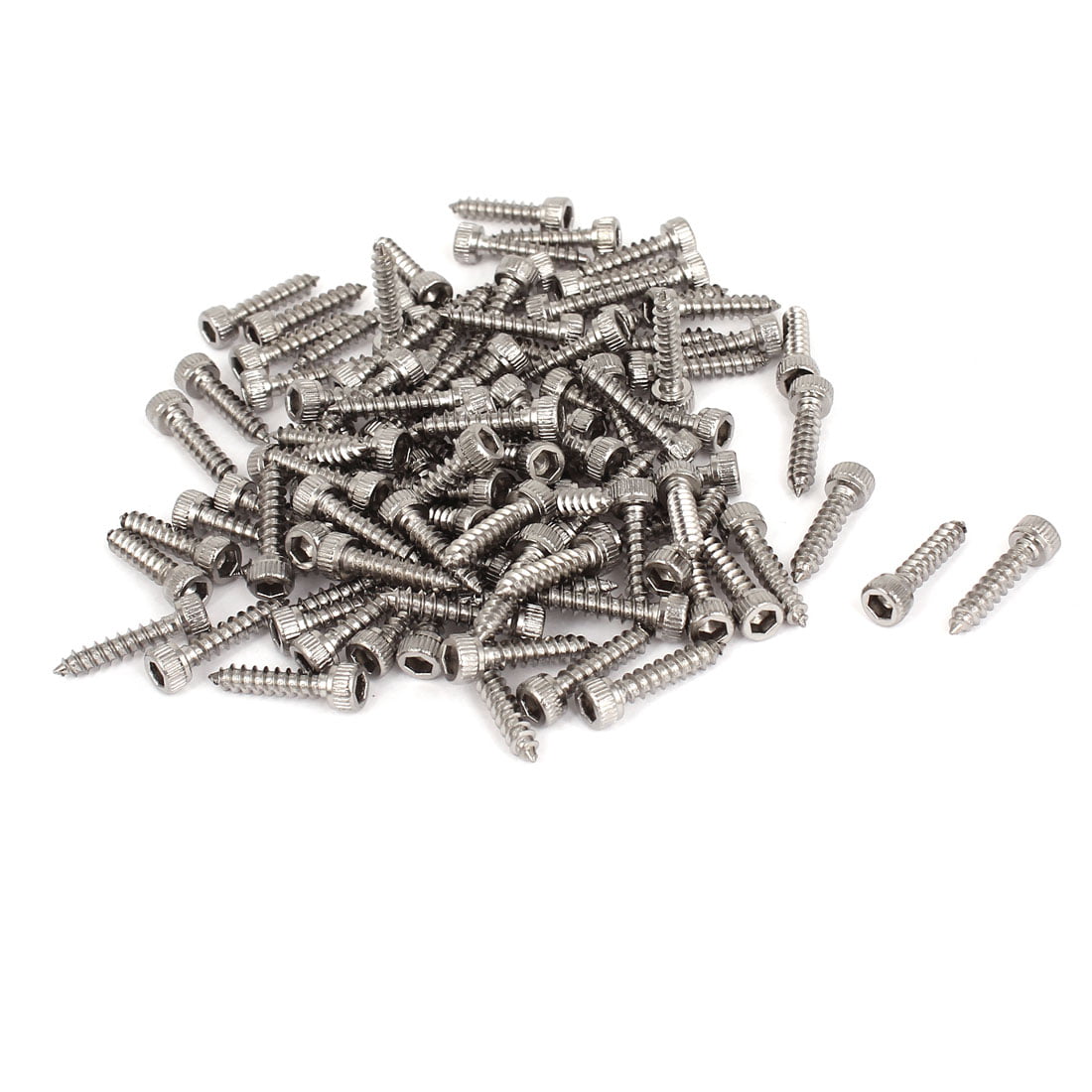 M3 x 14mm M3 100Pcs Tapping Screws Stainless Steel Hex Socket Cap Head Self-Tapping Screw
