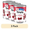(3 pack) Duncan Hines Comstock Simply Cherry Pie Filling and Topping, Ready to Use, 21 oz.