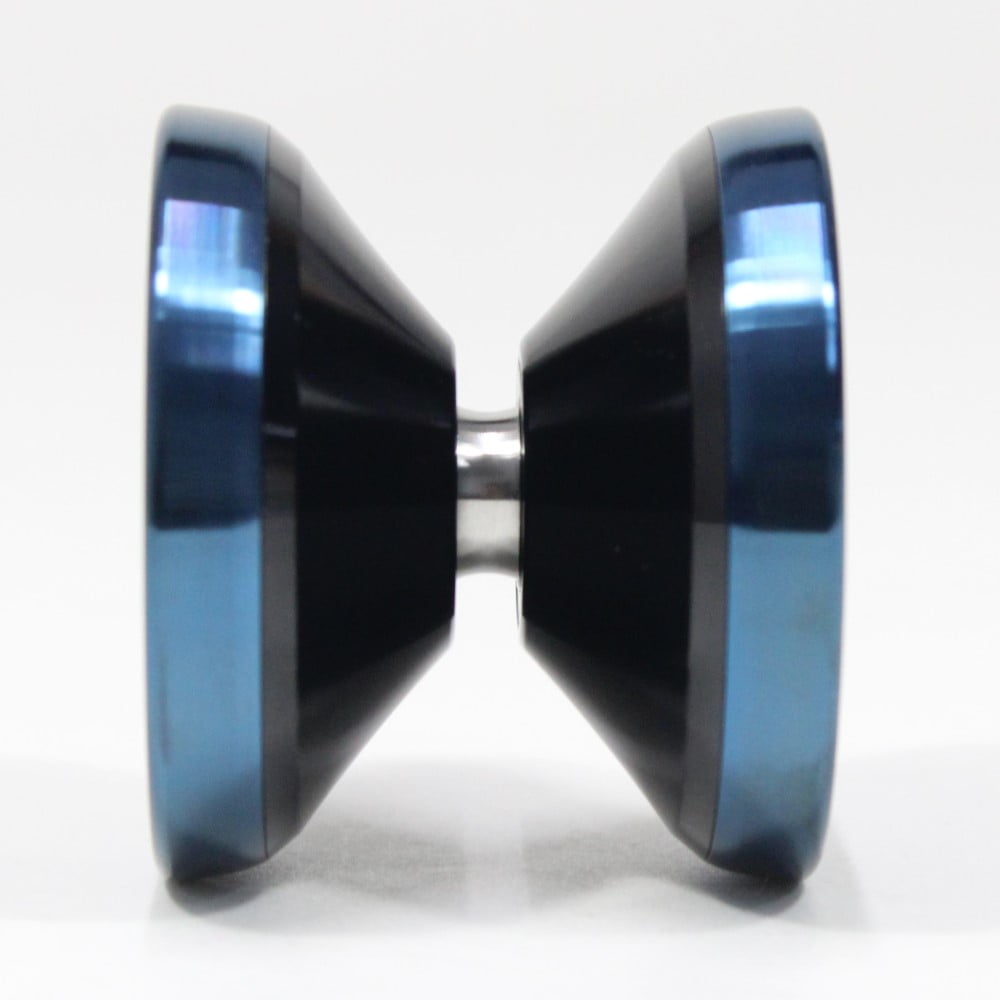 TOP YO Annihilation Bimetal Yo-Yo - 7068 AL with SS Rims - Lin Junyi Signature YoYo (Shiny Black Blue Ring)