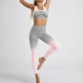 thumbnail image 2 of Ramiter Outfits for Women Women Workout Sets 2 piece Yoga Outfits pc Pure Color Suit Short Sleeve Leisure Pocket Home Sweatpants,Dark Gray, 2 of 4