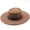 Khaki, variant on 9.5CM Big Wide Brim Fedora Hat for Women Men Western Suede Hats Large Felt Panama Hat