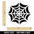 thumbnail image 2 of Elegant Spider Web Halloween Self-Inking Rubber Stamp Ink Stamper - Lime Green Ink - Medium 1 Inch, 2 of 7