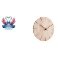 thumbnail image 1 of Escultura De Cisne Acrílico, Centro De Mesa Con Reloj De Pared De Madera Maciza, Diseño Creativo, Regalo Para Estantería De Oficina Y Decoración De Restaurante., 1 of 8