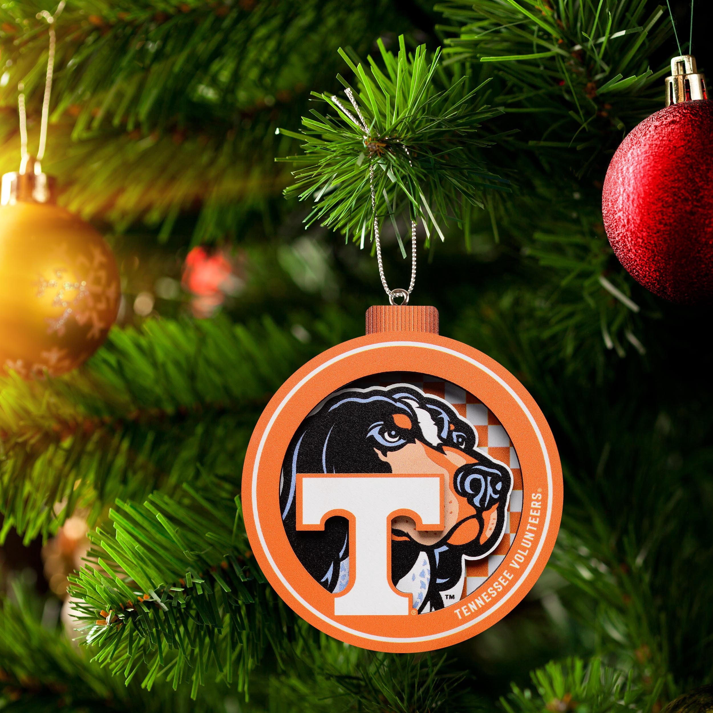 YouTheFan NCAA Tennessee Volunteers 3D Logo Series Ornament