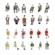 thumbnail image 3 of Figuras Modelo Tren Sunnimix 50 Piezas 1:87 Escala Color Personas Sentadas, 3 of 6