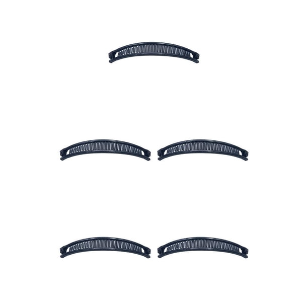 Qarigey Pinzas para el cabello Clip DIY Personalidad Moda diario Horquillas Accesorio Antideslizante Banana Barrettes Headwear Styling Negro Type2 NO2 Qarigey CBP379384