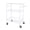 White, variant on Hyper Tough 3-Tier New Multipurpose Rolling Cart, Black Color, 495lbs Load Capacity