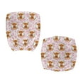 thumbnail image 6 of ZUXONGSY Cow Print Highland Cow Desk Chair Cover 2 Piece Mid Back Chair Covers Exquisite Chair Protector Machine Washable Seat Cushion Split Protectors Home Accessories, 6 of 7