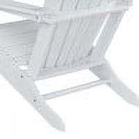 Westin Outdoor Adirondack Patio Chair with Ottoman Footrest, White