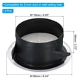 thumbnail image 2 of Unique Bargains Grille de Diffuseur de Plafond Réglable 5 Pouces Ronde avec Écran Rotatif, 2 of 5