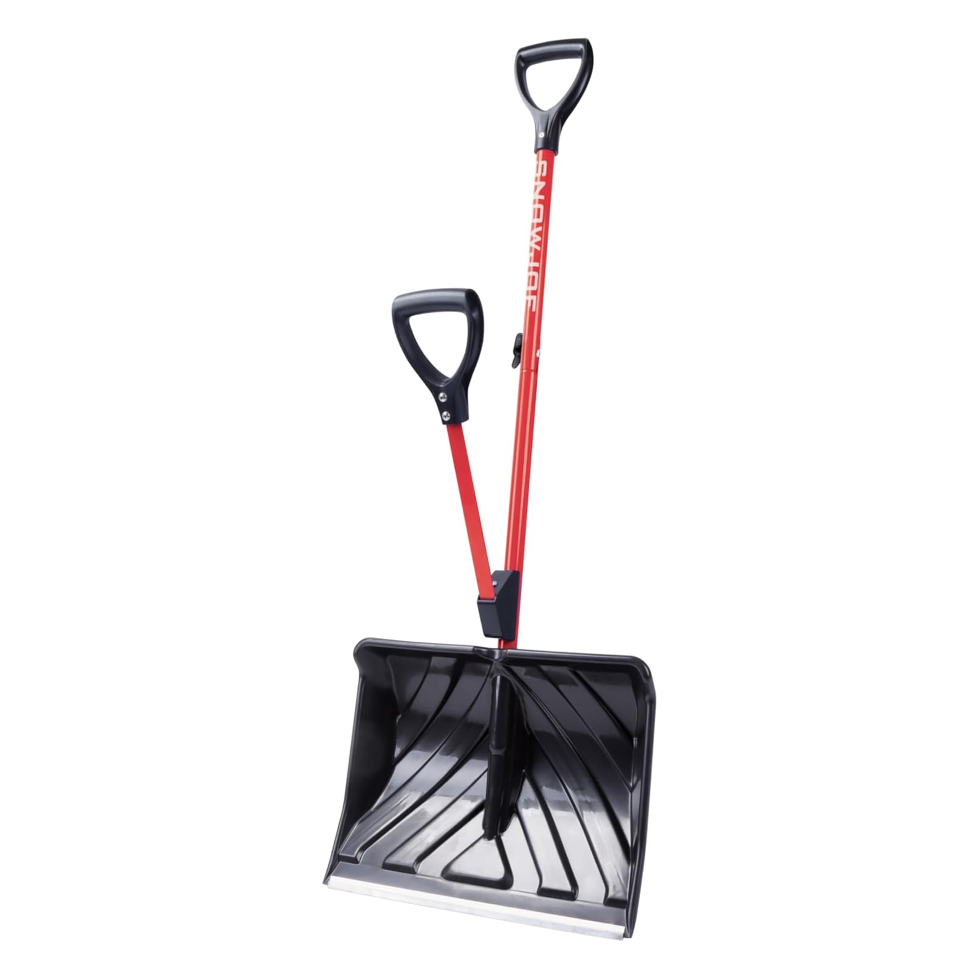 Snow Joe Shovelution Snow Shovel w/ 20” Shovel Blade and Assist Handle, Red, SJ-SHLV01-RED
