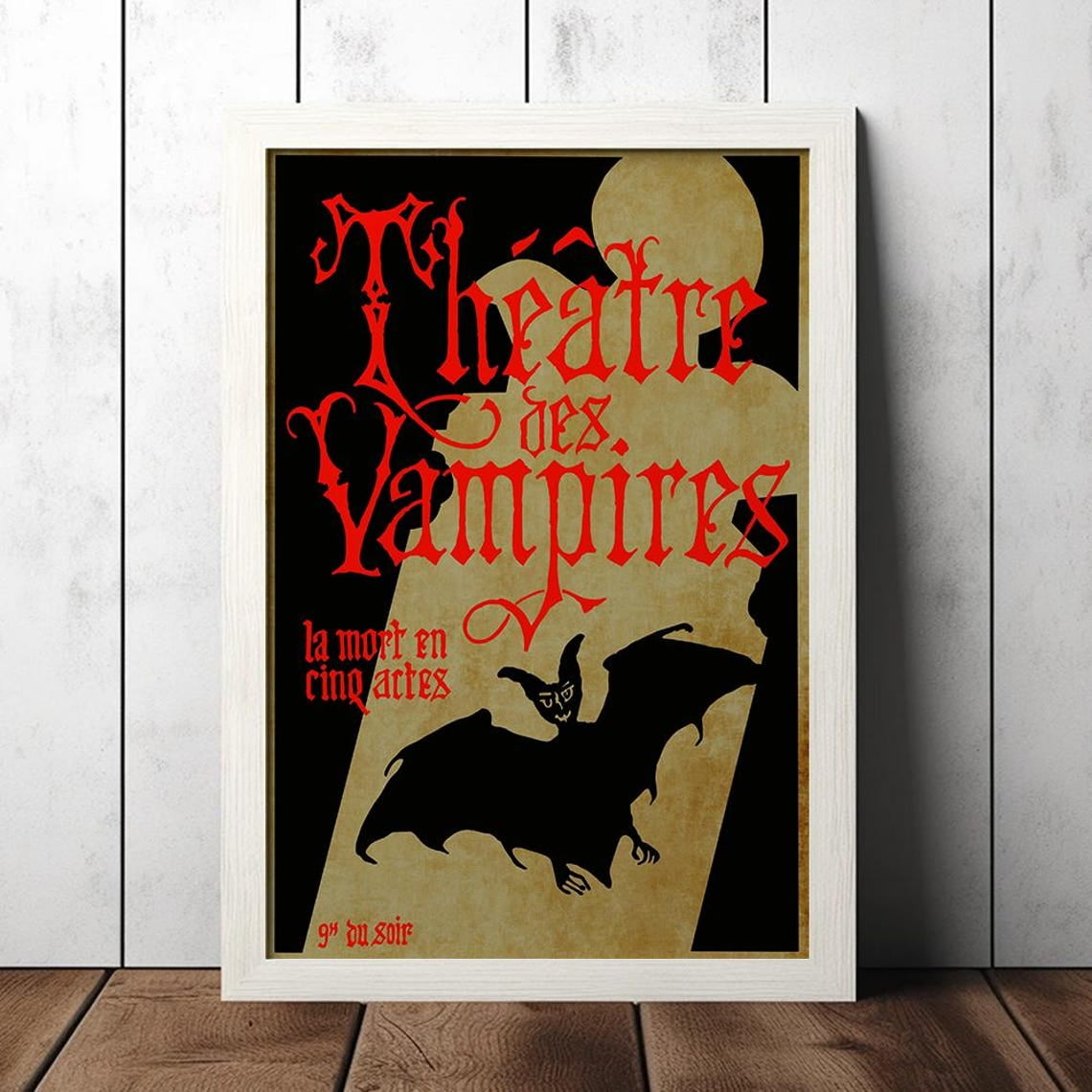 Interview With A Vampire Theatre Des Vampires Movie Poster, Vintage Movie Poster, Unframed Paper Poster 8x10in