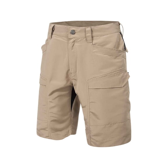 Vibrex Cargo Shorts Men, Men's Summer Casual Solid Fashion Pockets Elastic Waist Zipper Comfortable Shorts Cargo Pant,Lightweight Cargo Shorts for Men Khaki_L