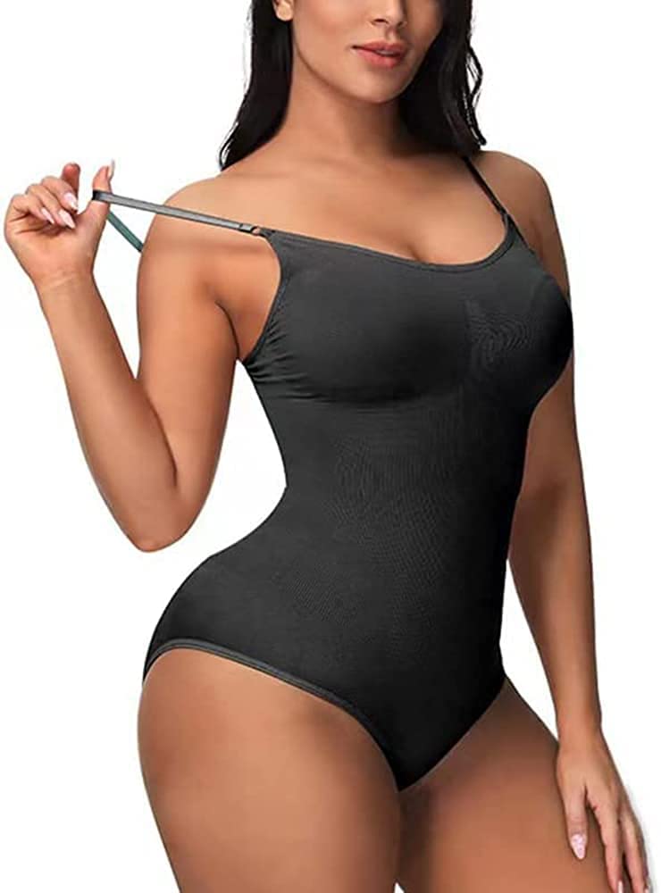 Cygen Bodysuit Shapewear Cygen Shapewear for Women Tummy Control Tops  Seamless One-Piece Body Shaper(Black,L) - Walmart.com