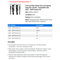 thumbnail image 2 of Front and Rear Shock Strut Coil Spring Sway Bar Link Kit - Compatible with 2007 - 2009 Pontiac G5 2008, 2 of 2