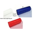 thumbnail image 7 of Poly Mesh Ribbon Burlap Poly Metallic Foil Rolls for DIY 4th of July Decoration Wreaths Wrapping Craft White Blue Red 40 yards 4 Rolls, 7 of 7