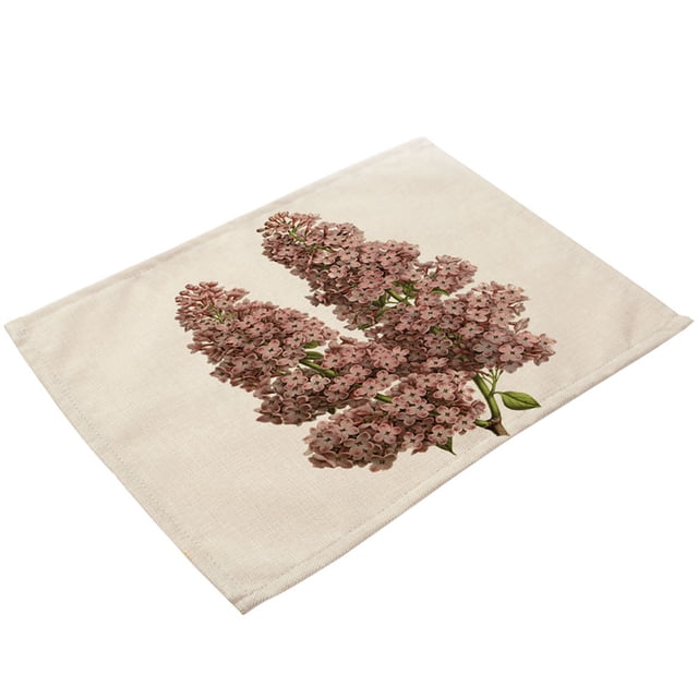 Mantel individual resistente al calor con estampado floral para comidas elegantes (n.º 1) Mantel de comedor impermeable y lavable
