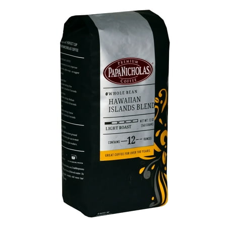 PapaNicholas Coffee Hawaiian Island Blend Whole Bean 12oz