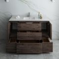 thumbnail image 4 of Fresca Formosa 53" Floor Standing Modern Wood Bathroom Cabinet in Brown, 4 of 9