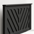 thumbnail image 3 of Glenwillow Home LaFerme Wood Panel Headboard in Black - Queen Size, 3 of 12