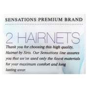 Sensations Hair Nets, Light Brown, 2 count