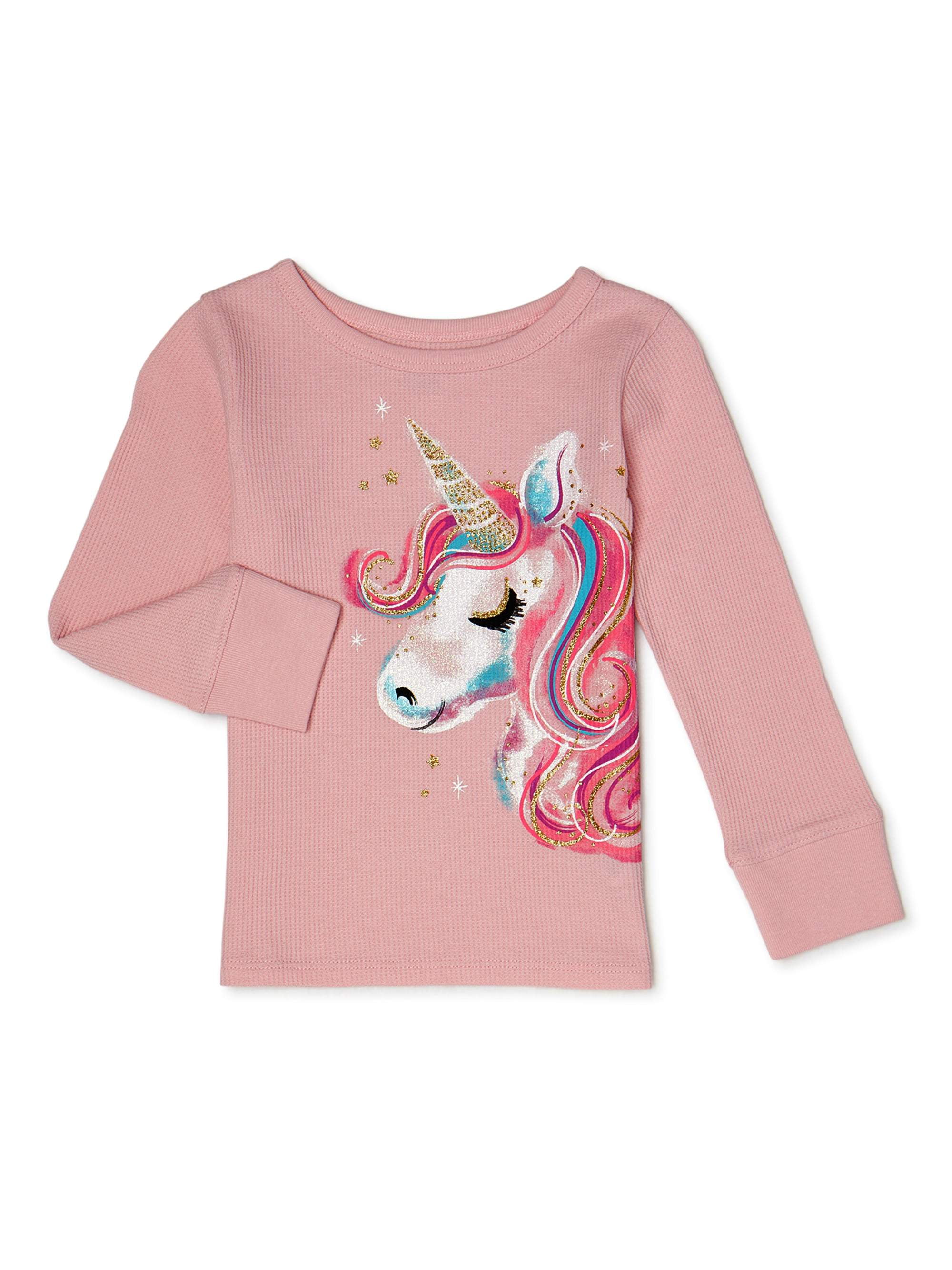 Garanimals - Garanimals Toddler Girls' Unicorn Graphic Long Sleeve ...