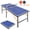 Blue + MDF#363, variant on 5ft Foldable Table Tennis Table Set for Indoor Games with Net, 2 Paddles & 3 Balls, Blue MDF Portable Ping Pong Table for Home