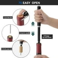 thumbnail image 6 of 2-in-1 Air Pressure Wine Opener with Foil Cutter Wine Bottle Opener Easy-Open Air Pump Wine Opener Portable Travel Wine Corkscrew Handheld Wine Cork Remover Gifts for Wine Lovers, 6 of 8