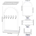 thumbnail image 2 of 2 Set Clothing Hanger for Earrings Arch Shape White Acrylic Earring Display Stand with 20pcs Coat Hanger Earrings Organizer Ear Jewelry Holder 4.7x2x7.9" diy, 2 of 7