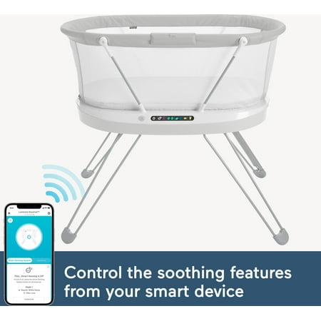 Fisher-Price - Luminate Smart Bassinet - White