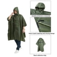 thumbnail image 4 of Cubiertas de lluvia Ropa deportiva al aire libre Impermeables a prueba de agua Impermeable Mochilero Ropa de lluvia Sencillo impermeable para actividades exteriores Verde seitruly HA060484-02, 4 of 6