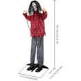 thumbnail image 2 of 5 7/12 Ft Standing Animatronic Zombie Sound & Touch Activated Halloween Decorations Outdoor Animatronics Halloween Props Halloween Animatronics$$Garden &, 2 of 6