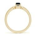 thumbnail image 2 of ANGARA Natural Emerald-Cut Blue Sapphire Bridal Set with Diamonds in 14K Yellow Gold for Women (Size-6x4mm) | September Birthstone, Anniversary, Jewelry Gift for Women | Natural Blue Sapphire Ring, 2 of 9