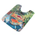 thumbnail image 7 of Yayeee Bath Rug for Bathroom Floor Non Slip Contour Fluffy Soft Absorbent Mat, 20"x24", Art Goldfish Bowl, 7 of 7