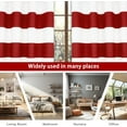 thumbnail image 7 of Driftaway Mia Stripe Room Darkening Grommet Unlined Window Curtains, Set Of Two Panels, Each 52"X96" (Red), 7 of 7