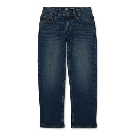 Wonder Nation Boys Relaxed Denim Jeans, Sizes 4-18, Slim & Husky