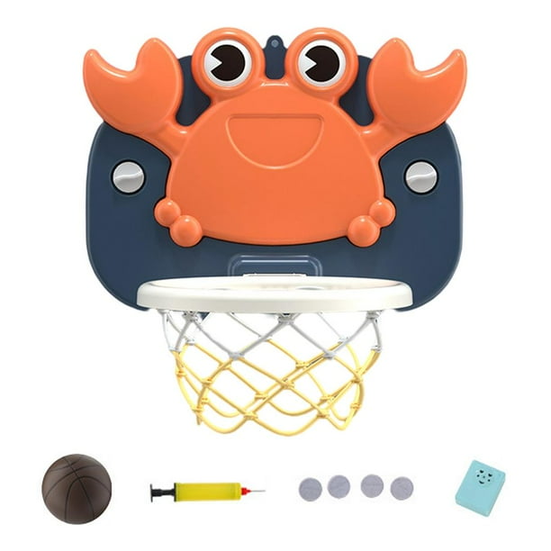 Actividades deportivas con aro de baloncesto con succión de dibujos animados Azul oscuro con música