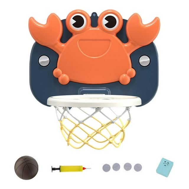 Juego de Juguetes de Aro de Baloncesto Zulema con Divertidos Dibujos Animados Azul con Música