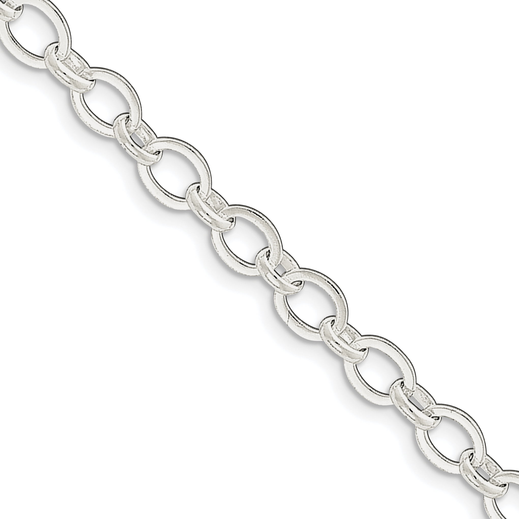 925 Sterling Silver Textured Circle Link Bracelet 7.5 Inch Fancy Fine Jewelry For Women Gifts For Her