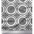 thumbnail image 1 of Soimoi Rayon Fabric Floral Mandala Print Fabric by the Yard 56 Inch Wide, 1 of 3
